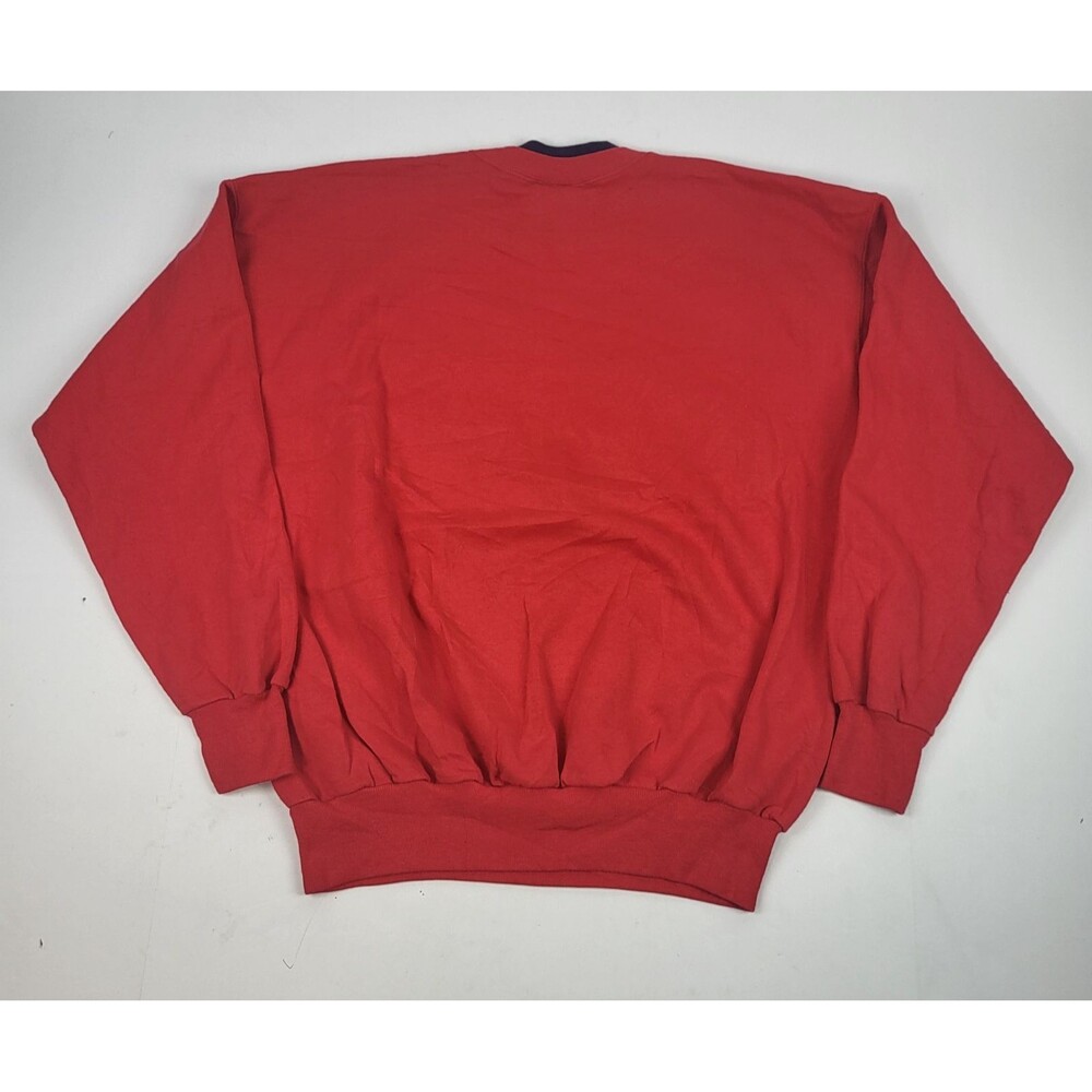 Vintage Y2K Sweatshirt Women's Large Millennium Red Embroidered Size L - Picture 9 of 10